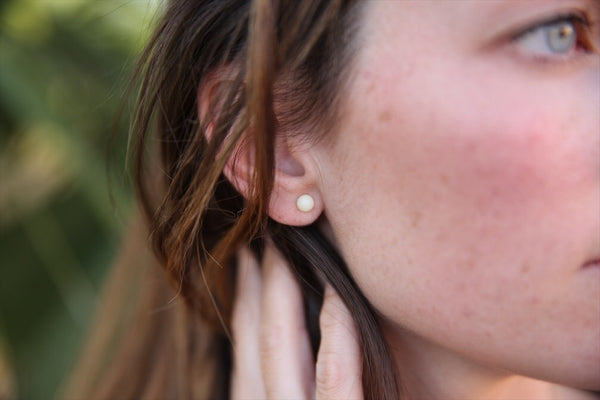 Tiny 6mm Pearl Earrings