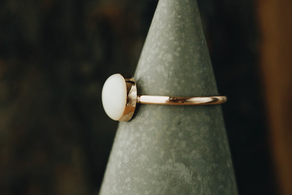 Solid Gold Round Ring